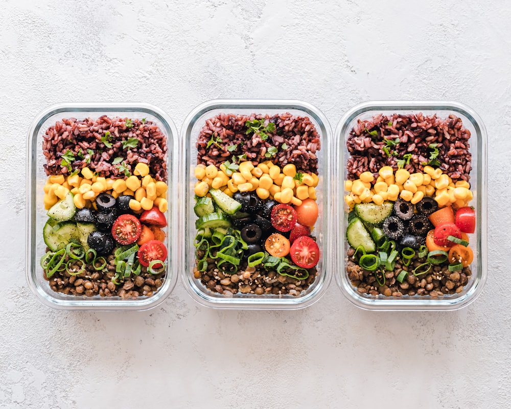 Leafy green salad with nuts and seeds